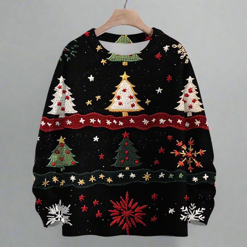 Xmas Tree Ugly Christmas Sweater - Reindeer Twists