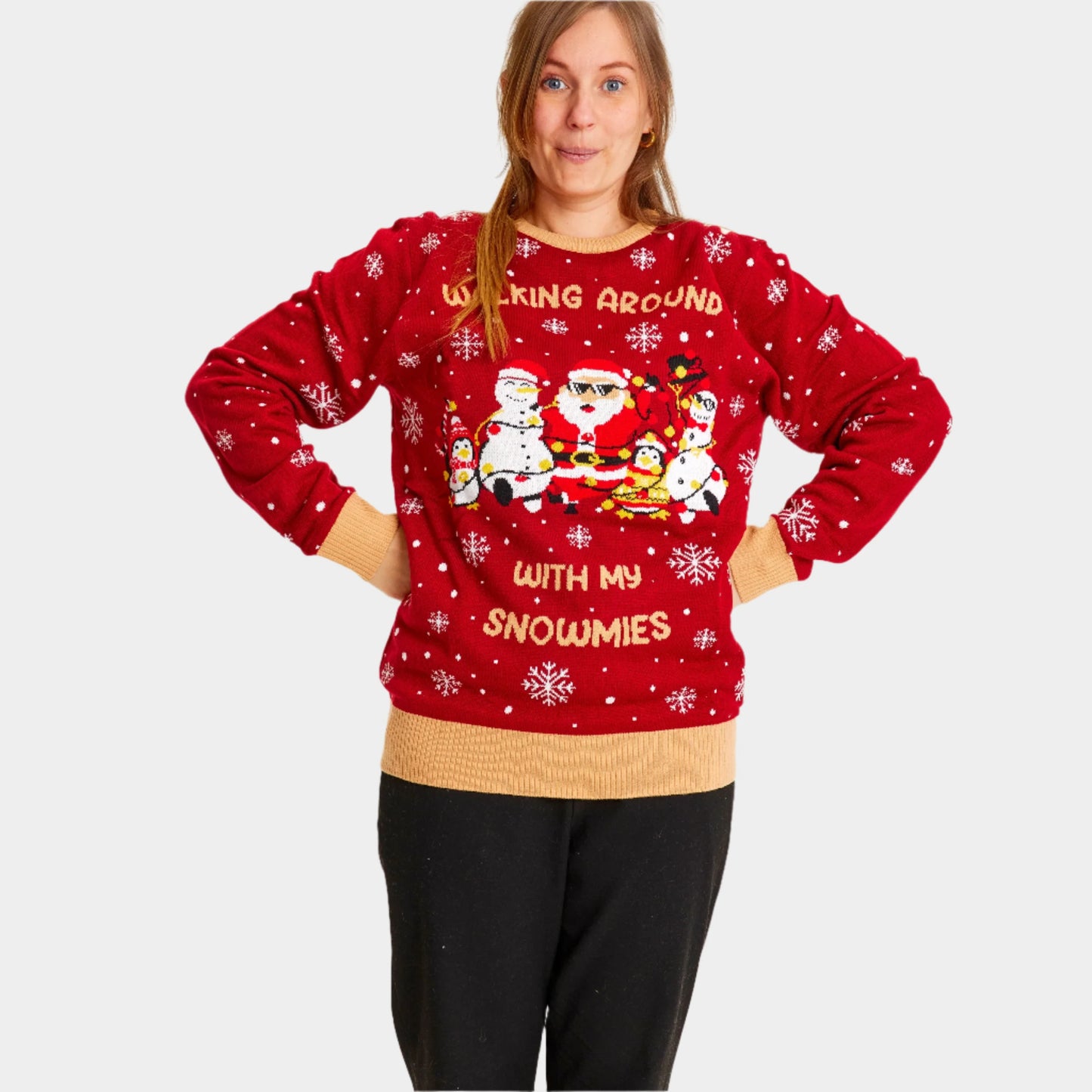 LED Light Up Women's Roomies Ugly Christmas Sweater