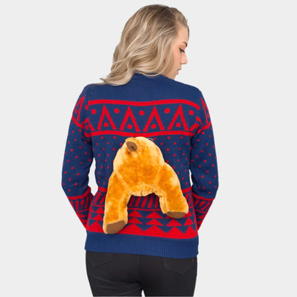 Reindeer Pullover Woman's Ugly Christmas Sweater