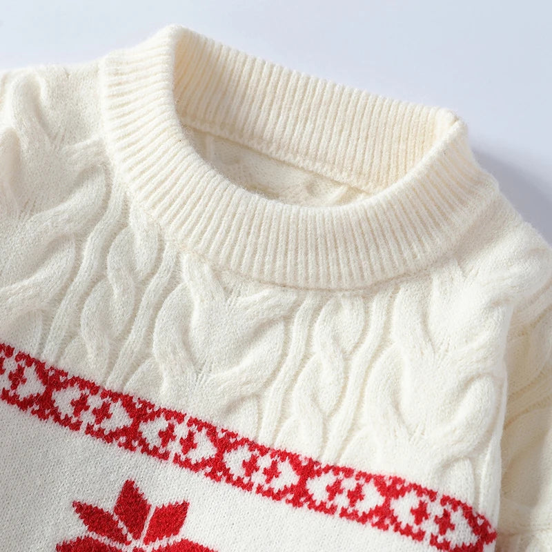 Cashmere Christmas Sweater - Reindeer Twists