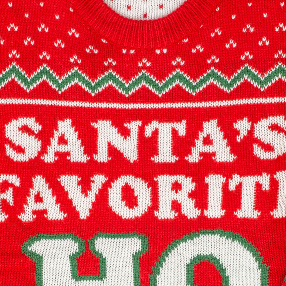 Santa's Favorite HO Ugly Christmas Sweater - Reindeer Twists