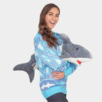 Shark Attack Women's Ugly Christmas Sweater